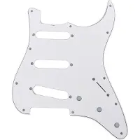 Fender 992018000 pickguard ‘62 Vintage Strat, SSS, 11 screw holes, 3-ply, white
