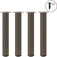 vidaXL Console tafelpoten 4 st 72-74 cm staal naturel
