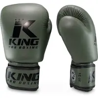 King Pro Boxing Bokshandschoenen - BGVL 3 - Olijfgroen 12 oz