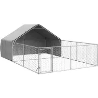 vidaXL Buitenren voor honden, 6x3x1,9 meter, verzinkt staal