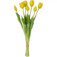 J-Line Boeket Tulpen 7Stuks Pu Geel Large