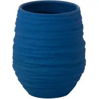 J-Line Vaas Fiesta Keramiek Blauw Small
