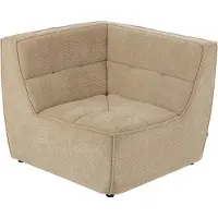 J-Line Hoekzetel Grid Populierenhout/Mousse Donker Beige