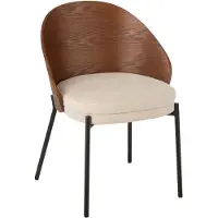 J-Line Stoel Londe Multiplex/Metaal Bruin/Beige