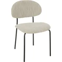 J-Line Eetstoel Textiel/Metaal Beige