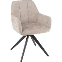 J-Line Stoel Louna Ijzer/Acryl Donker Grijs
