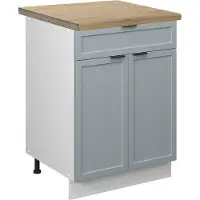 Vicco Fame-Line Keukenonderkast – 60 cm met lade, WB Eik Licht blauw-grijs