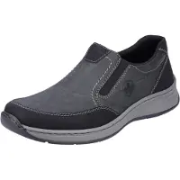 Rieker heren lage schoenen zakelijke schoenen leren schoenen 14362-00 grijs extra breed