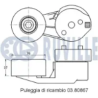 RUVILLE 915837 Stabilisatorstang