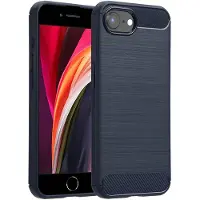 IMoshion Brushed Backcover voor de Apple iPhone 17e / 16e - Donkerblauw