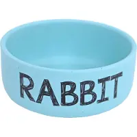 Boon Konijnen Voerbak Rabbit Blauw D 12 H 5 Cm