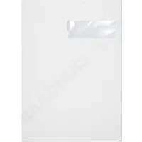 Raadhuis akte envelop C4 - 229x324mm - wit - met plakstrip - venster rechts - 250 stuks - RD-303595