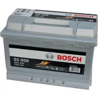 Bosch S5 008 Silver Accu 77 Ah voor o.a. ALFA ROMEO, ALPINA, ARO, ARTEGA, ASTON MARTIN, AUDI, BENTLEY, BERTONE, BMW, CADILLAC, CHRYSLER, CITROEN, DACIA, DAIMLER, FERRARI, FIAT, FORD, HONDA, HYUNDAI, IVECO, JAGUAR, JEEP, KIA, LAMBORGHINI, LANCIA, LAND ROVER, LEXUS, LOTUS, MAHINDRA, MASERATI, MAZDA, MERCEDES-BENZ, MG, MINI, MITSUBISHI, NISSAN, NSU, OPEL, PEUGEOT, PLYMOUTH, PORSCHE, PUCH, RENAULT, ROVER, SAAB, SANTANA, SEAT, SKODA, SMART, SUZUKI, TALBOT, TOYOTA, VOLKSWAGEN, VOLVO