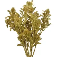 Clayre & Eef Kunstbloem 35 cm Goudkleurig Kunststof