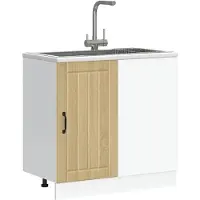 vidaXL Onderkast Lucca bewerkt hout sonoma eikenkleurig