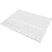 Combicraft witte sleufetiketten 210x25mm voor laserprinter - per 990 stuks