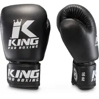 King Pro Boxing Bokshandschoenen - BGVL 3 - Zwart / Wit 16 oz