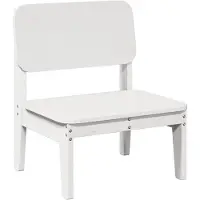 vidaXL Tuinstoel 60x52,5x72 cm massief grenenhout wit