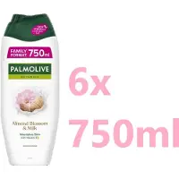 Palmolive Douchegel Almond Blossom &Almond Milk - 6 x 750 ml - Voordeelverpakking