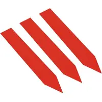 Combicraft PVC Steeketiketten 100 x 16 mm Rood - 100 stuks
