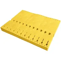 Combicraft Tyvek sleufetiketten 220 x 25,4 mm geel - per 1000 stuks