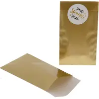 Rotim 200x papieren zakjes Goud 7x13cm