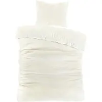 Papillon Teddy Fleece dekbedovertrek Billy - Offwhite/Ivoor - 140x220