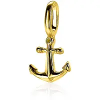 Zinzi zilveren hanger geel verguld anker ZIH2063G (zonder collier)