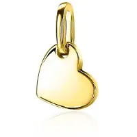 Zinzi zilveren hanger geel verguld hartje ZIH2065G (zonder collier)