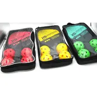 Jonotoys Houten tennis set met 4 ballen in 3 kleuren leverbaar