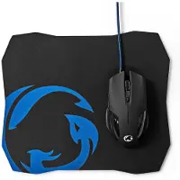 Nedis Gaming USB muis met muismat | USB-A | 7200 dpi | 6 knoppen | 1,5 meter