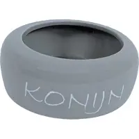 Boon Konijnen Voerbak Grijs D 14,5 H 6 Cm