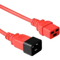 ACT AK5090 230V Stroomkabel C19/C20 Rood - 1,8 meter