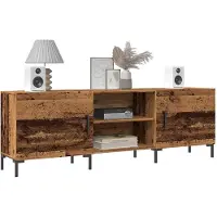 vidaXL Tv-meubel 150x30x50 cm bewerkt hout oud houtkleurig