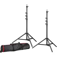Bresser 2x BR-TP240 Pro Lampstatief 240cm + tas