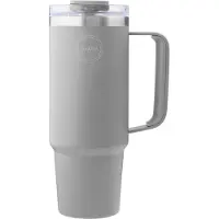 AYA&IDA Thermosbeker Thermocup with straw Light Grey 885 ml