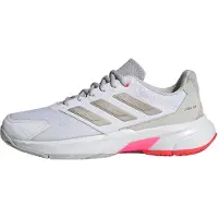 Adidas Sportschoen 'Courtjam Control 3' donkerbeige / lichtgrijs / wit