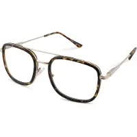 Readr Charley - Leesbril EN zonneleesbril ineen - Kleur havanna - Sterkte +4.00 - Meekleurend UV400 photochromic - Stevige pasvorm - Modern & stijlvol