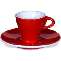 ClubHouse kop en schotel Gardenia, 65 ml, rood