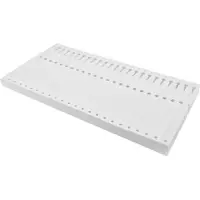 Combicraft Blanco Tyvek sleufetiketten 220x12,7mm voor matrixprinters - per 1000 etiketten