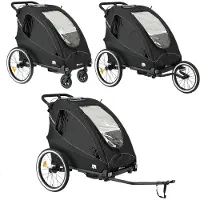 Deryan Fietskar Wandelwagen en hardloopkinderwagen