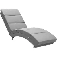 Casaria Lounger Londen Grijs Geweven Stof