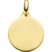 New Bling 9NBG-0244 Gouden Hangertje - Dames - Rondje - 14 mm Doorsnee - Glad - Bedel - 14 Karaat - Goud