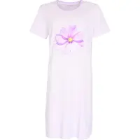 Temptation Dames Bigshirt - Bloemenprint - Paars - Maat 3XL