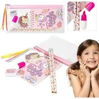 Starpak Eenhoorn Schoolset voor Meisjes, Pennenzak met Accessoires