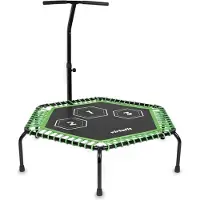 VirtuFit Fitness Trampoline Pro met Handvat - Zwart - 127 cm