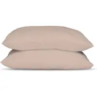 Felman Kussenslopen bij 2-in-1 Dekbed Sand- 60x70 cm - 2 stuks - Beige - Microfiber