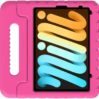 Cazy tablet Hoes Kinderen geschikt voor iPad Mini 7 (2024) - Kinderhoes Tablet Classic - Roze