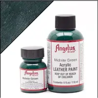Angelus leerverf Midnight Green/ Middernacht Groen 118ml/4oz - Voor glad lederen oppervlakken van o.a. schoenen, tassen en jassen