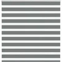 vidaXL Zebra rolgordijn 145x150 cm stofbreedte 140,9 cm donkergrijs